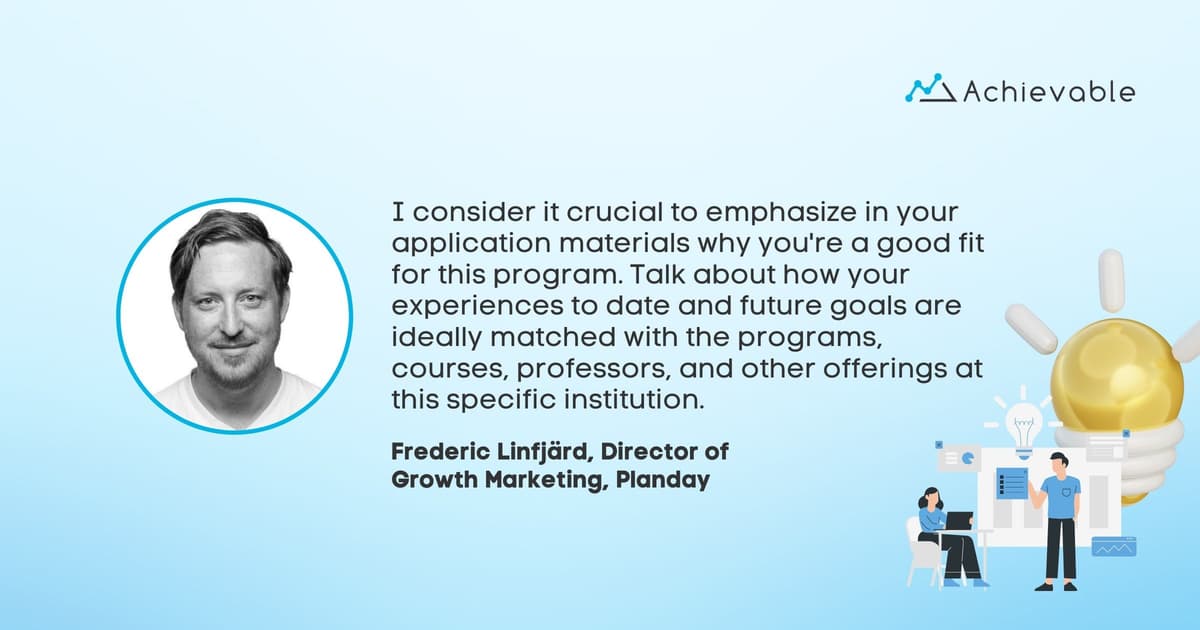 Frederic Linfjärd – Pullquote – Achievable