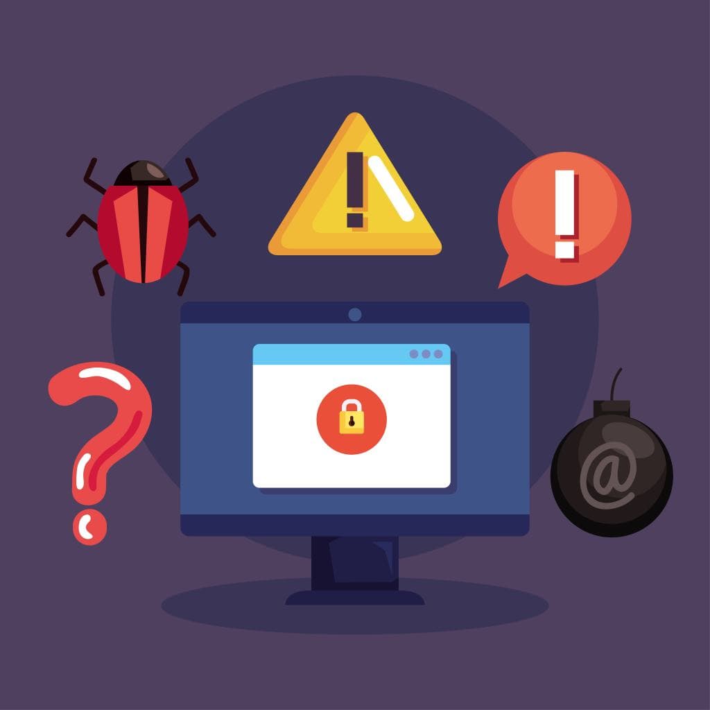 cyber fraud with desktop