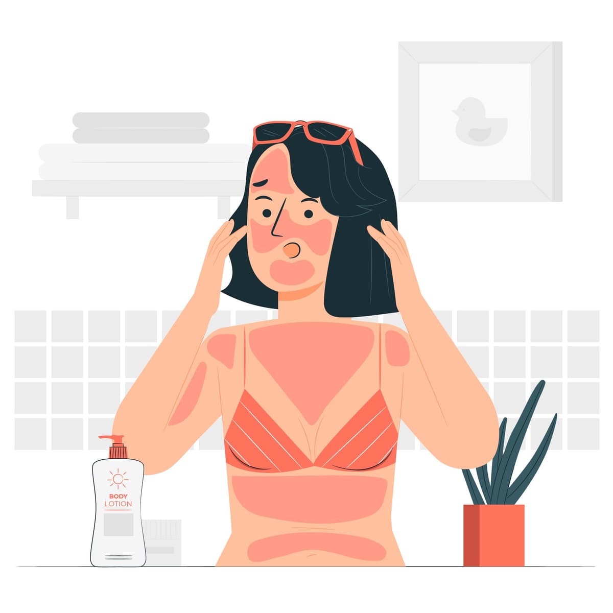 sunburn-concept-illustration