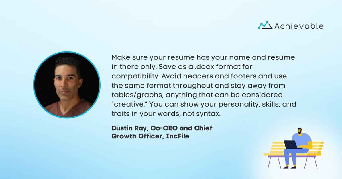 Dustin Ray – Pullquote – Achievable