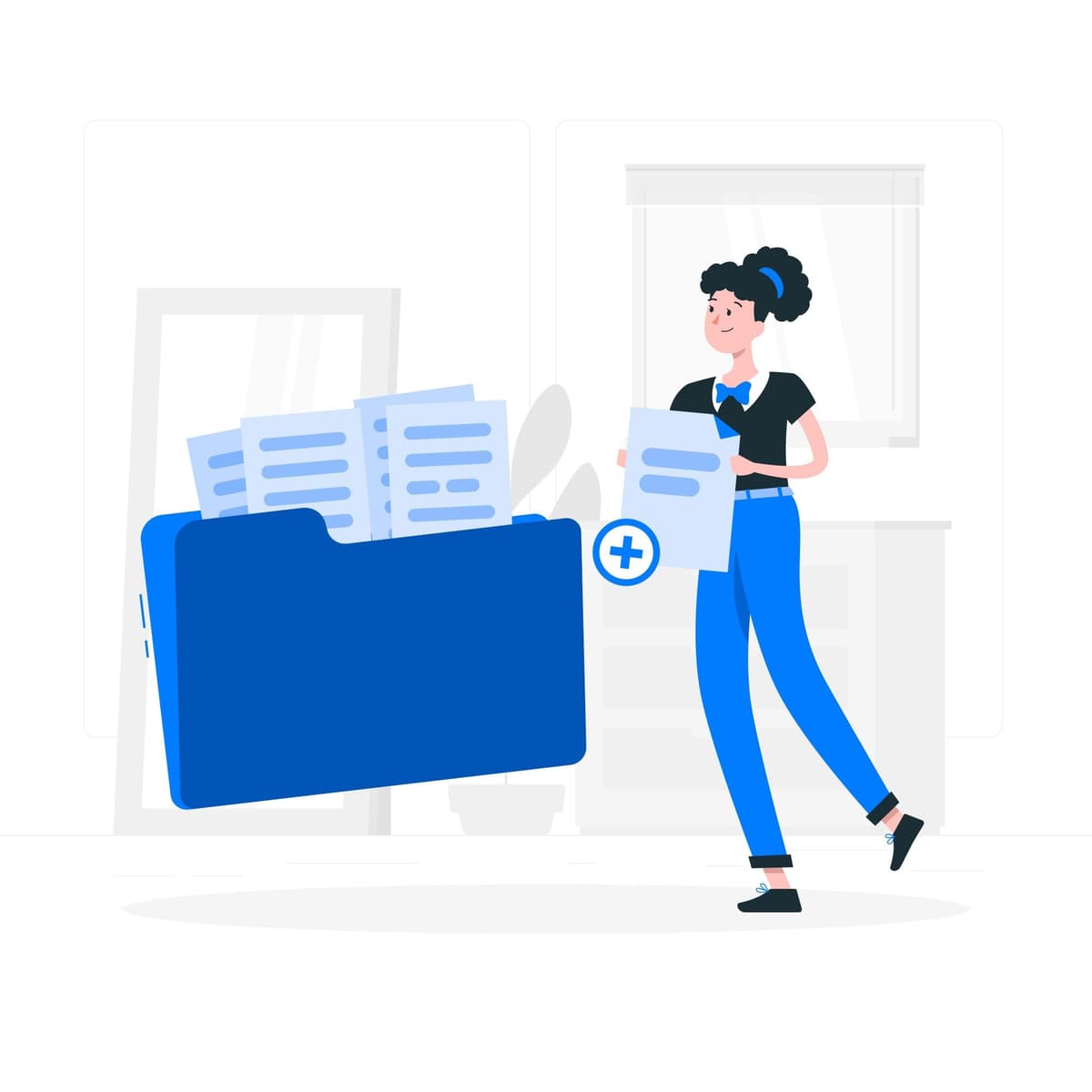 Add files concept illustration