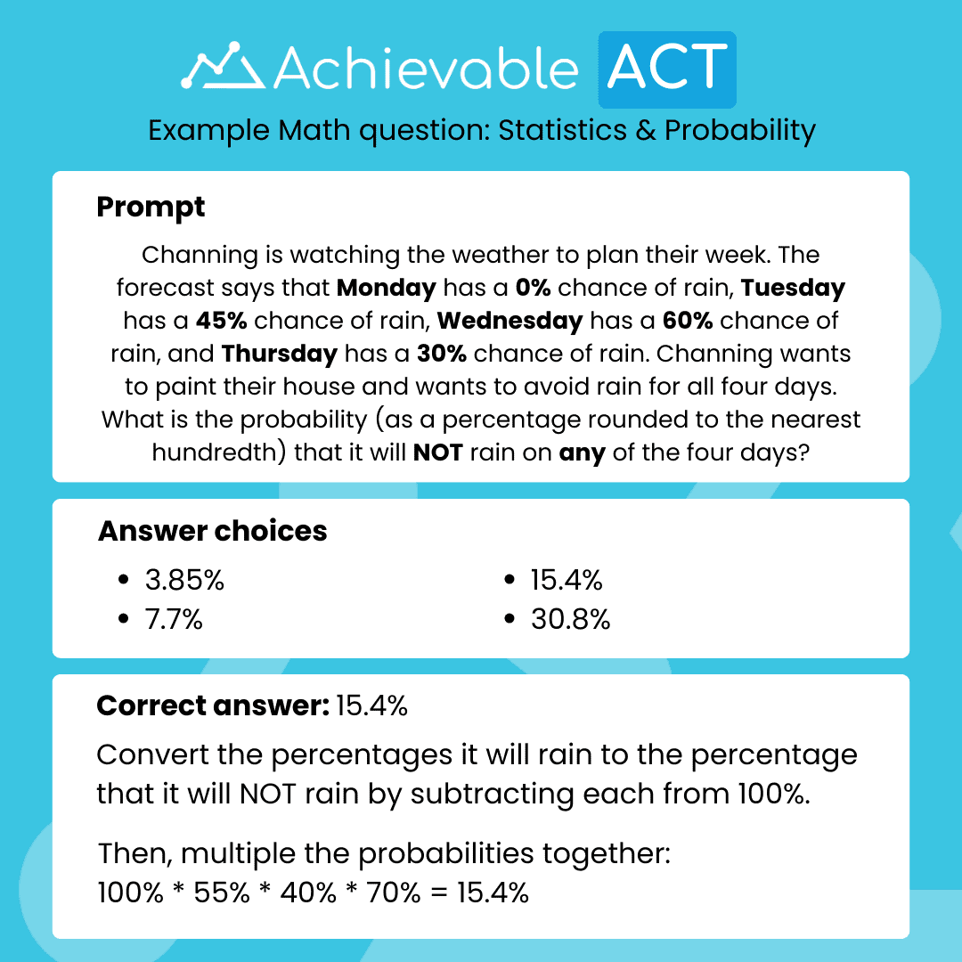 ACT Math Statistics & Probability